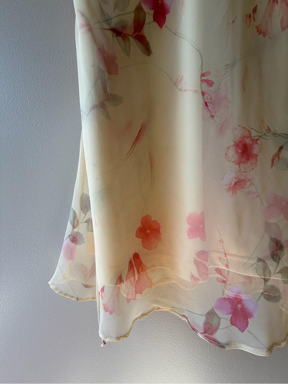 Studio Y Cream Slip Dress with Pink Floral Print - Picture 2 of 9